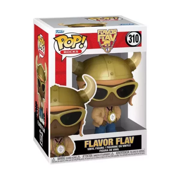 Flavor Flav Funko Pop ! Rocks Viking Helmets Public Enemy #310