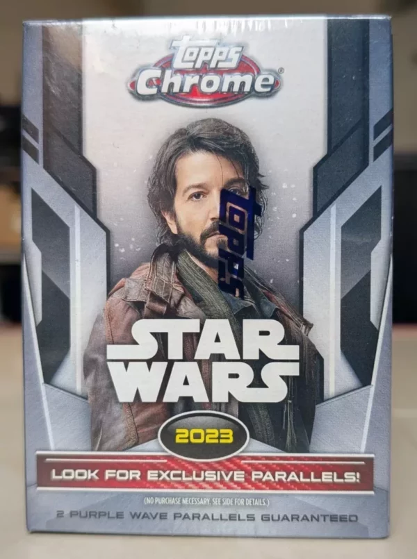 2023 Topps Chrome Star Wars Blaster Box - 10 Packs, 40 Cards - Sealed - NEW